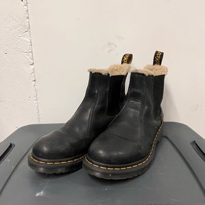 Dr. Marten Faux Fur Lined Chelsea Boot - Women’s US size 9